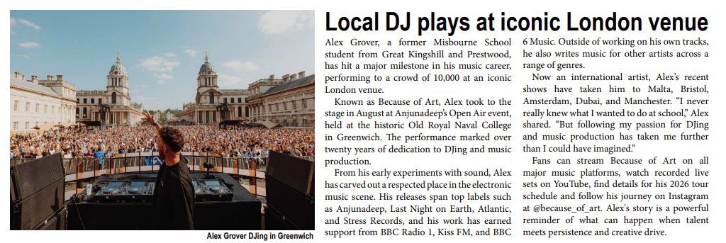 Local dj plays at iconic venue