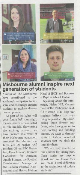 Misbourne alumni inspire next generation of students