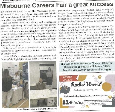 Misbourne careers fair a great success