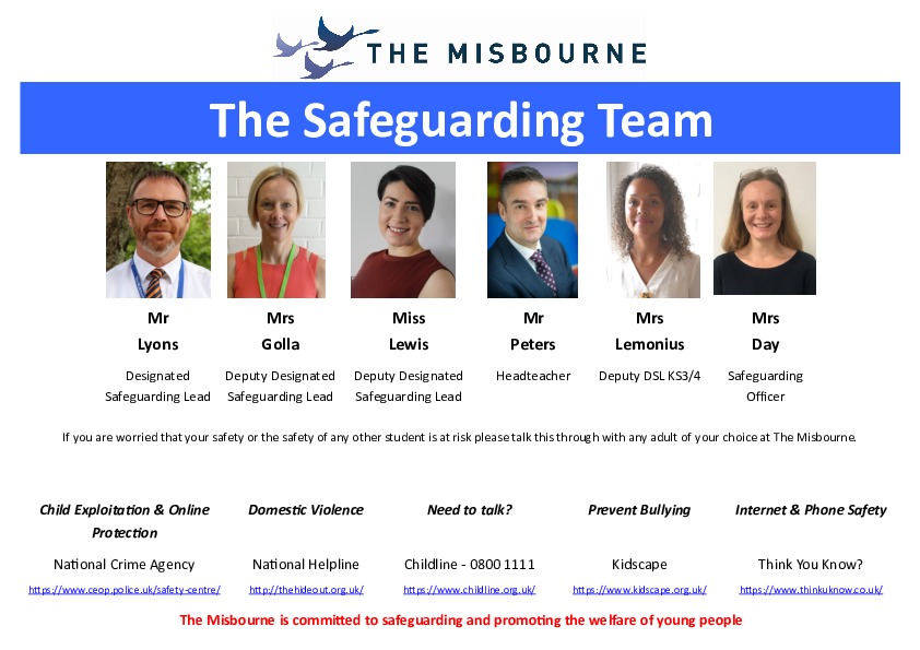 Safeguarding team poster amended january 2022